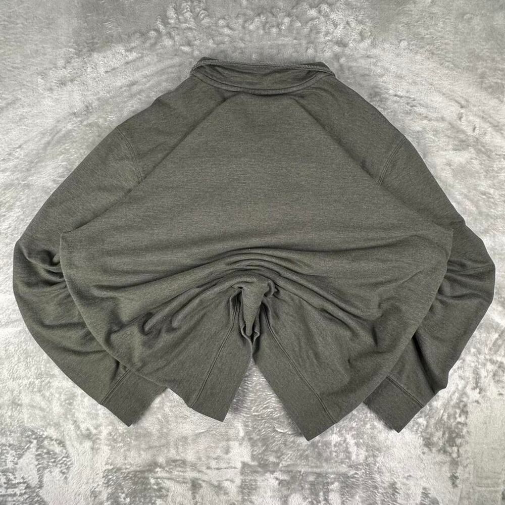 Eddie Bauer Olive Green Pullover Quarter-zip Sweatshirt Size XL - Picture 2 of 6